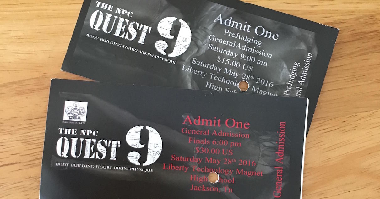 Tickets To The Competition