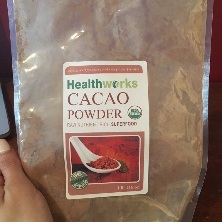 Cacao powder used