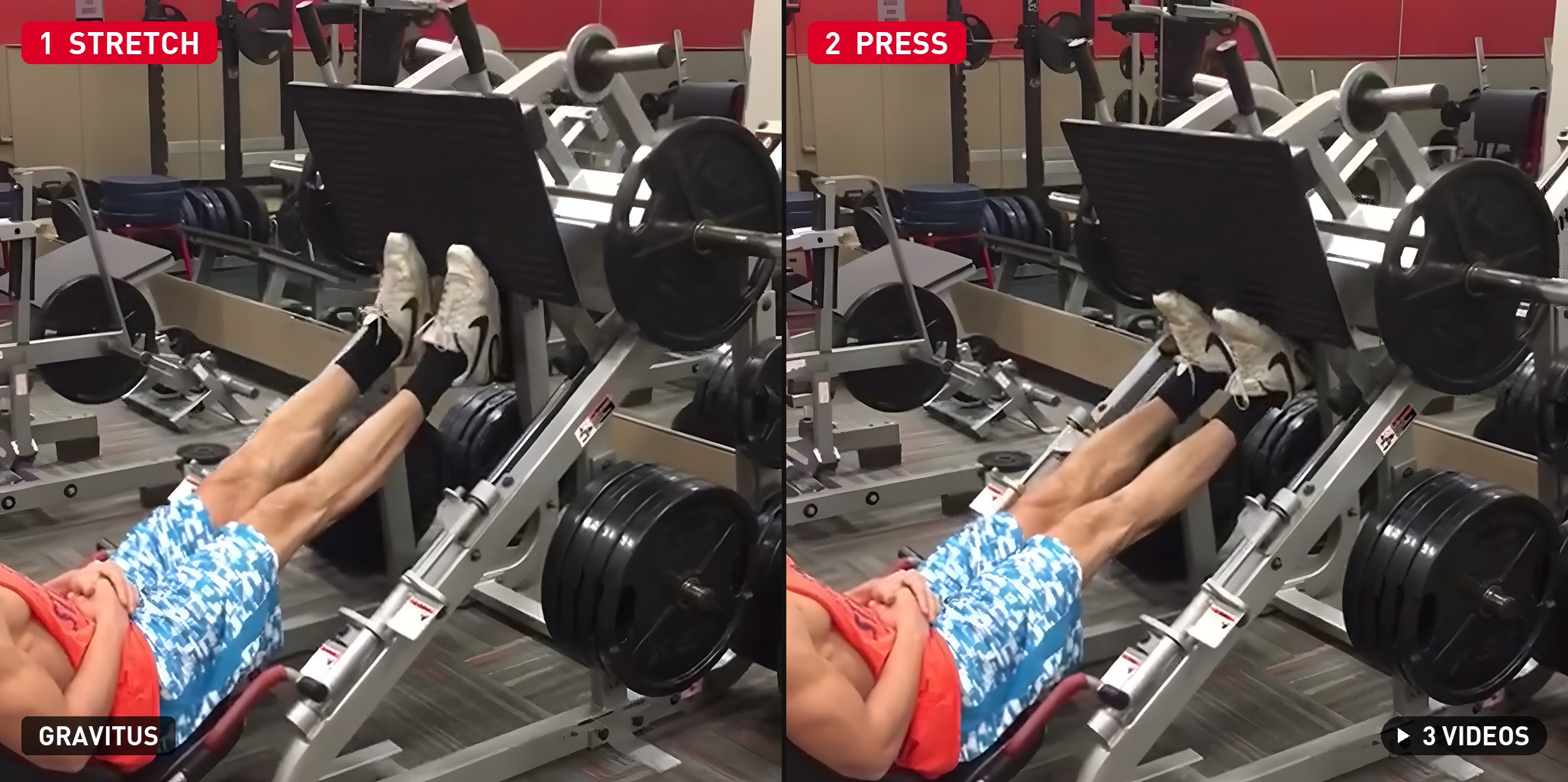 Calf Press On Leg Press demonstration