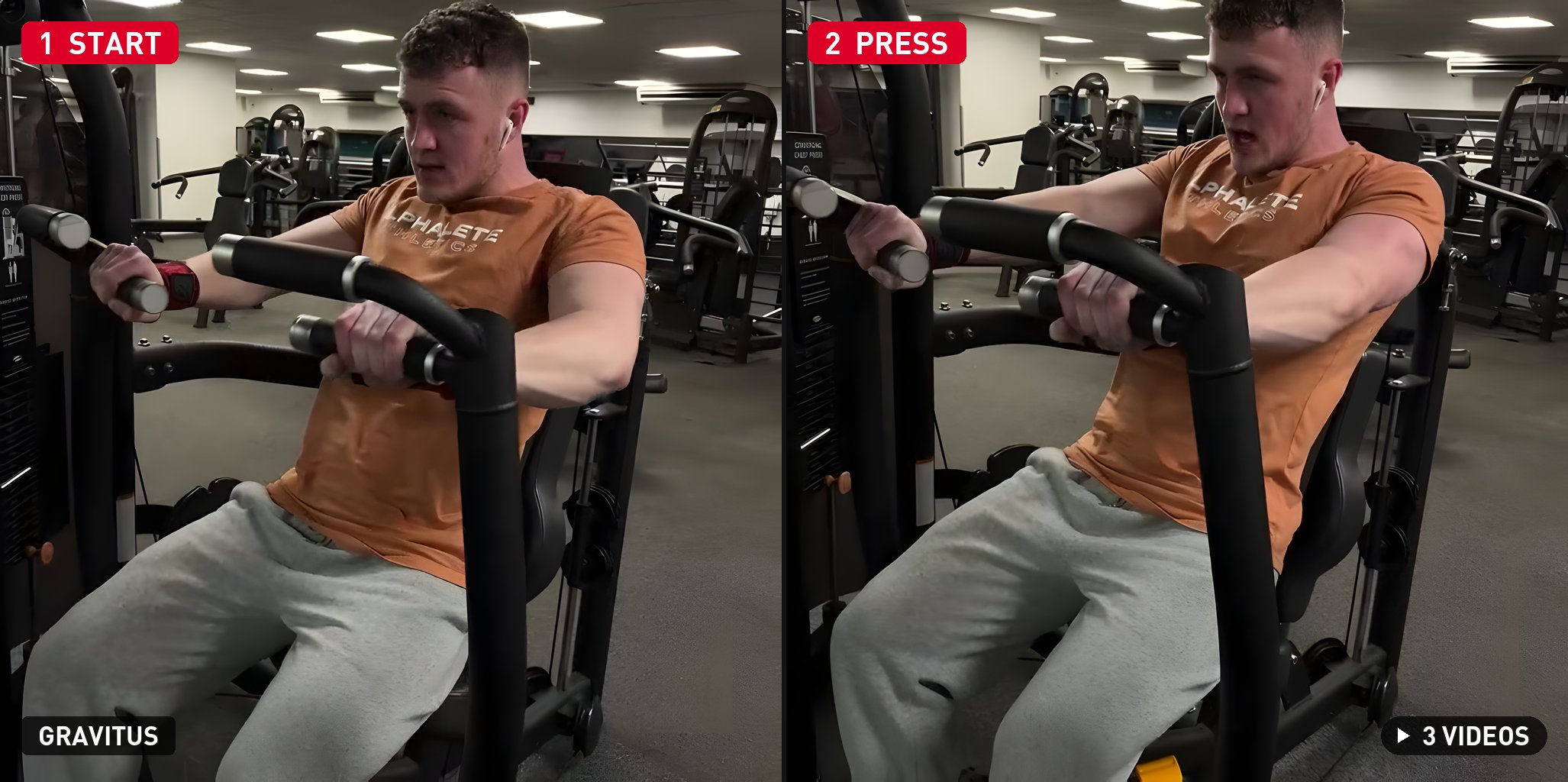 Chest Press Machine demonstration