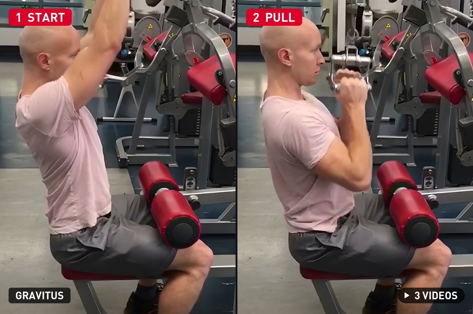 Close-Grip Lat Pulldown demonstration