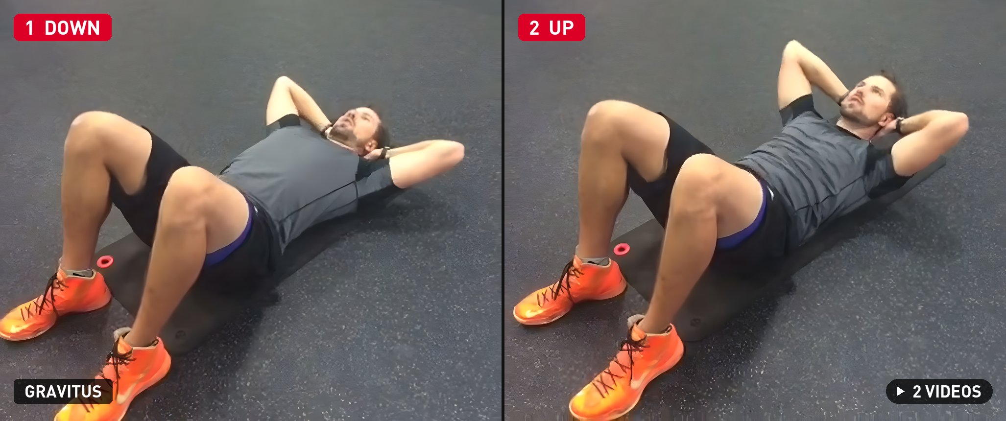 Crunch down and up positions