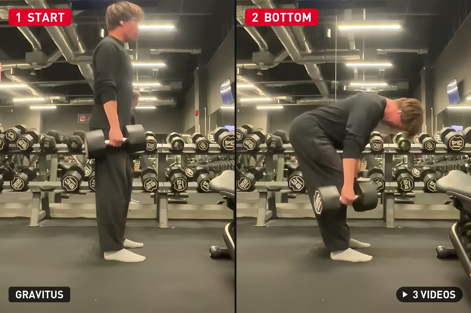 Dumbbell Romanian Deadlift demonstration
