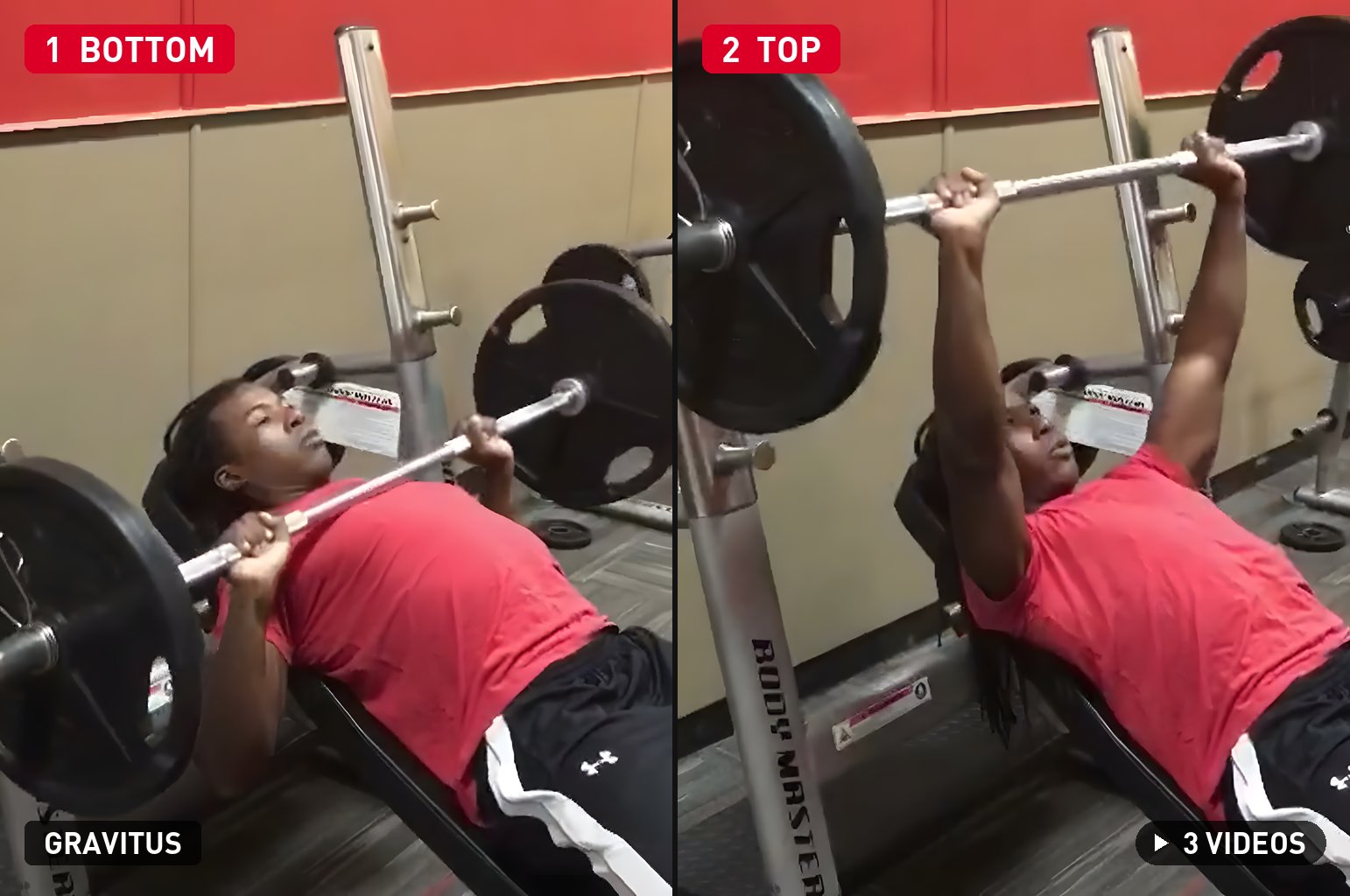 Incline Bench Press demonstration