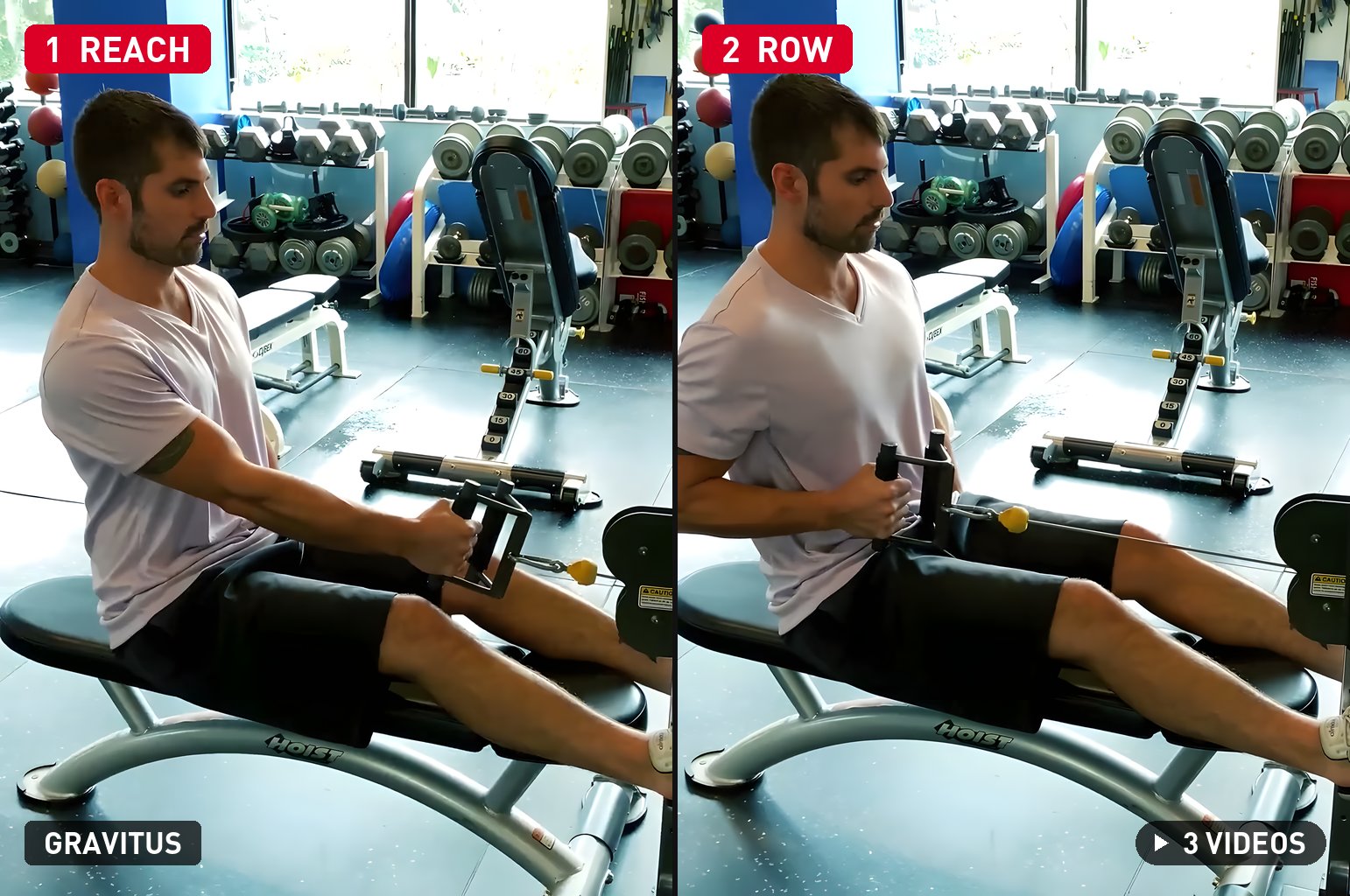 One-Arm Seated Cable Row demonstration