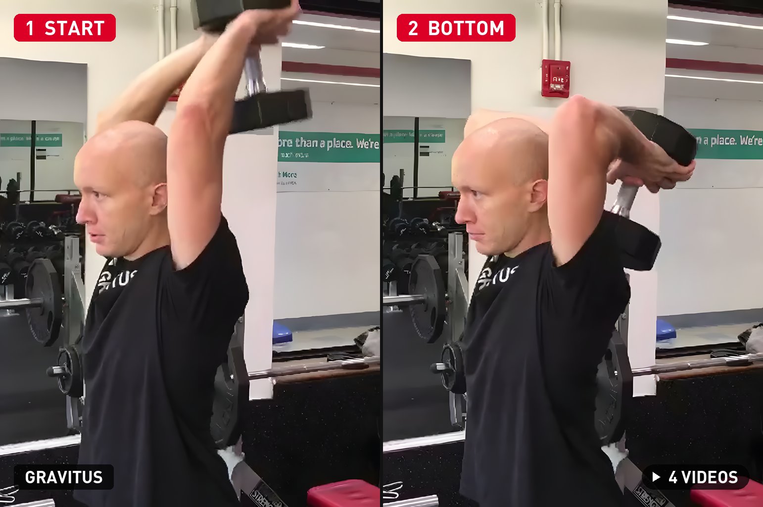 Overhead Dumbbell Tricep Extension demonstration