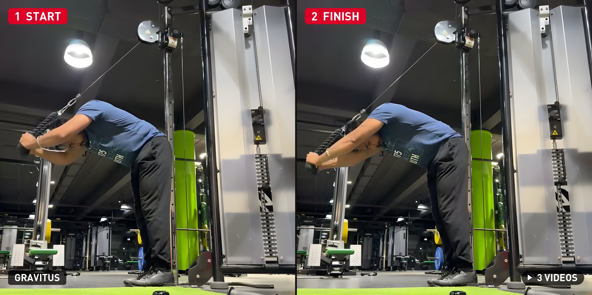 Overhead Tricep Cable Extension demonstration