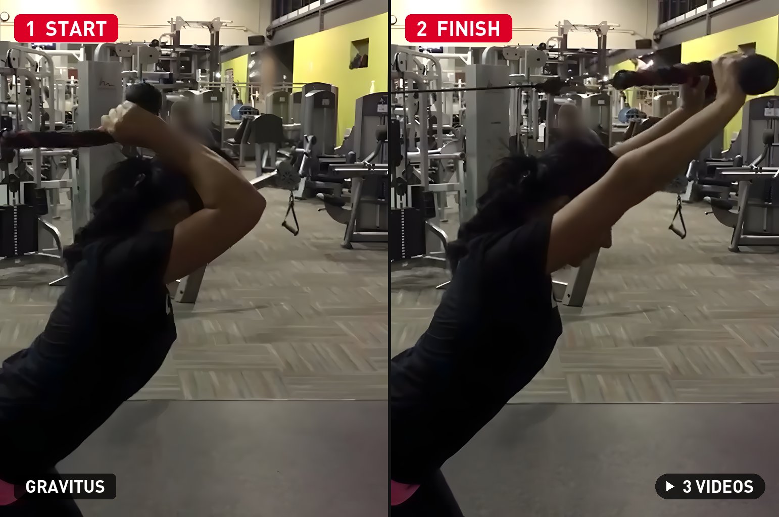 Overhead Tricep Rope Extension demonstration