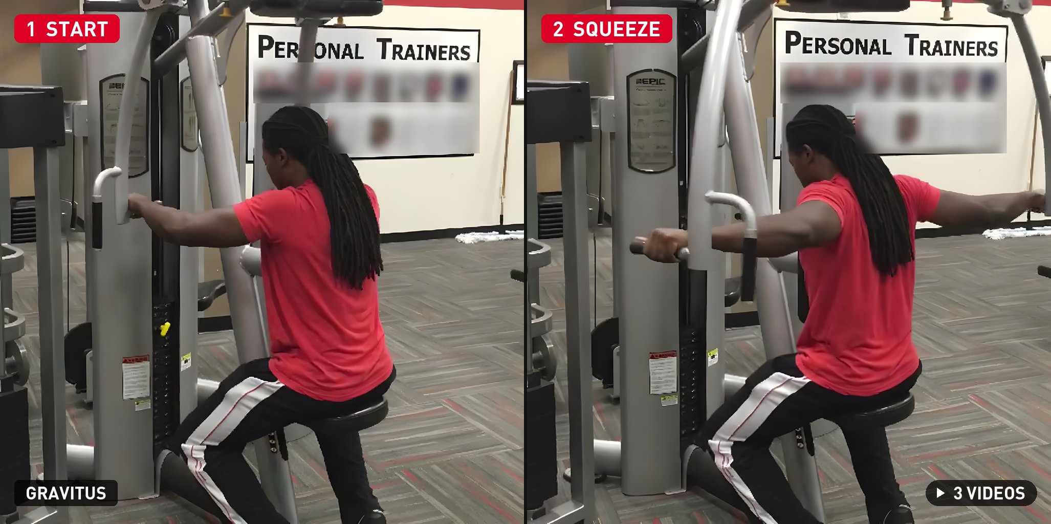 Rear Delt Machine demonstration