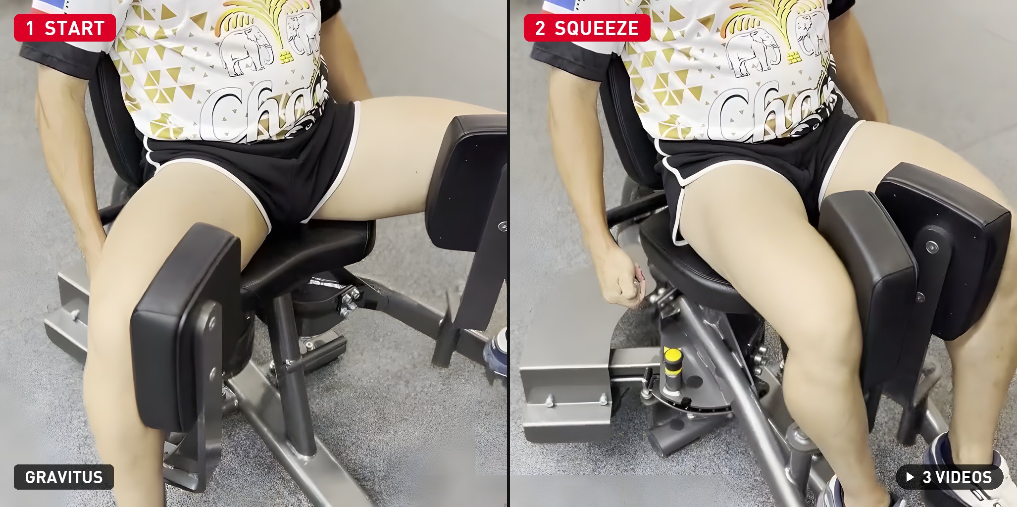 Seated Hip Adduction demonstration