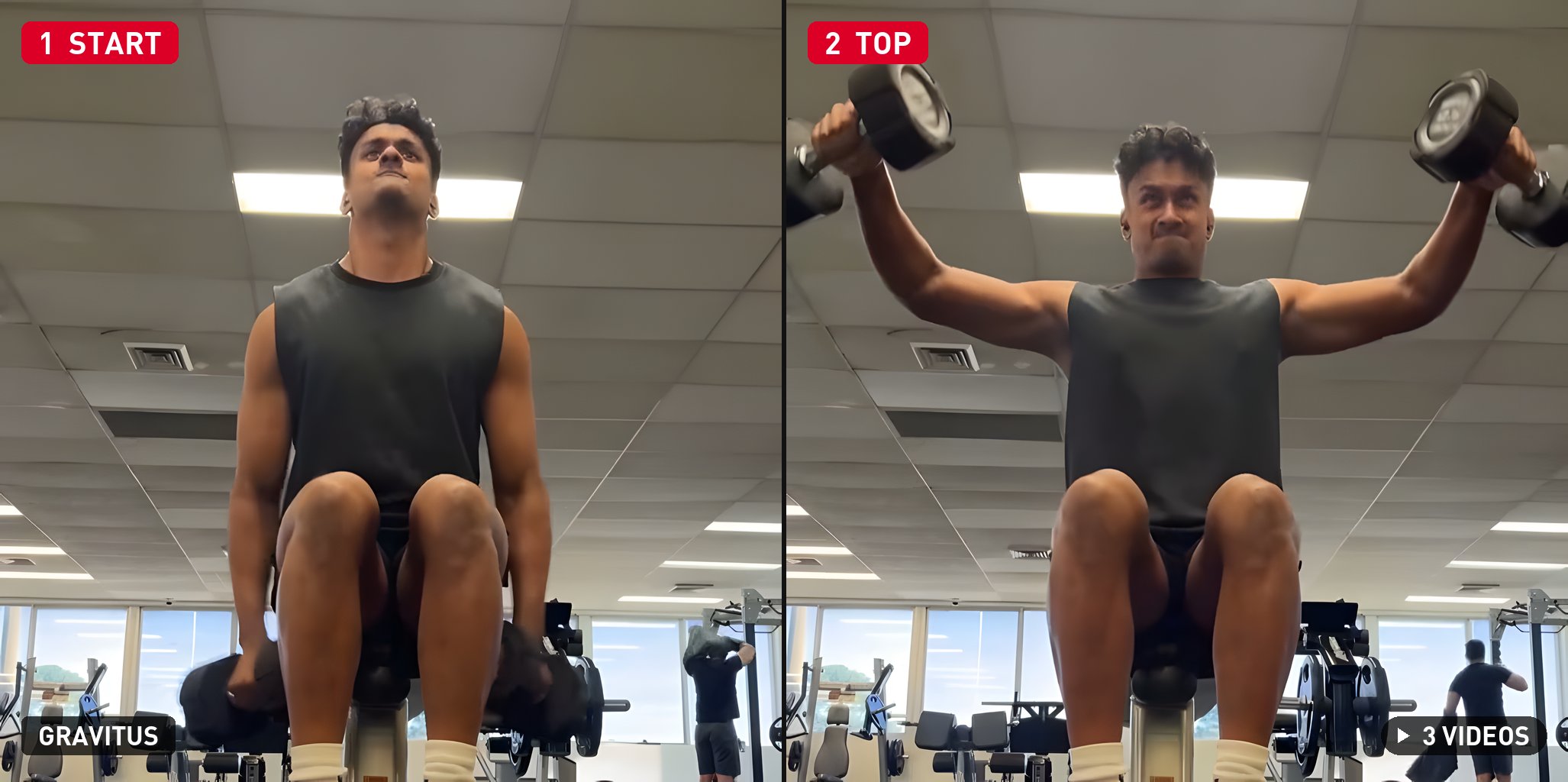 Seated Lateral Raise demonstration