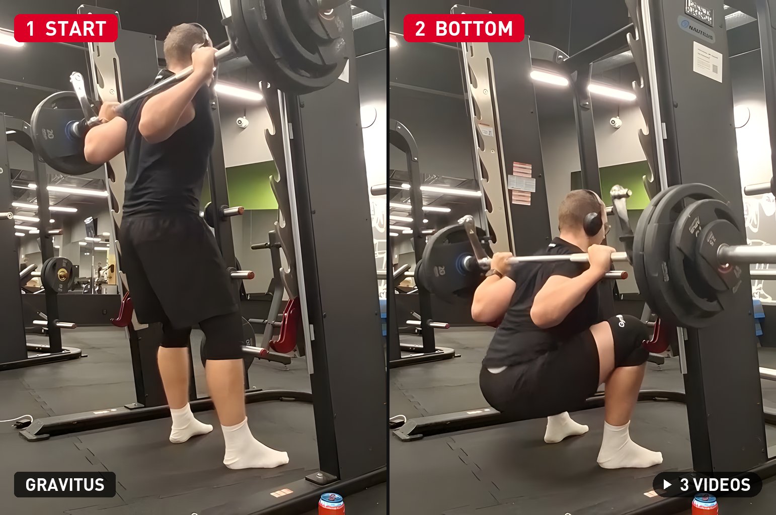 Smith Machine Squat demonstration