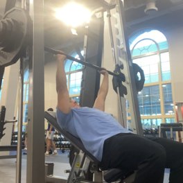 Smith Machine Incline Bench Press demonstration
