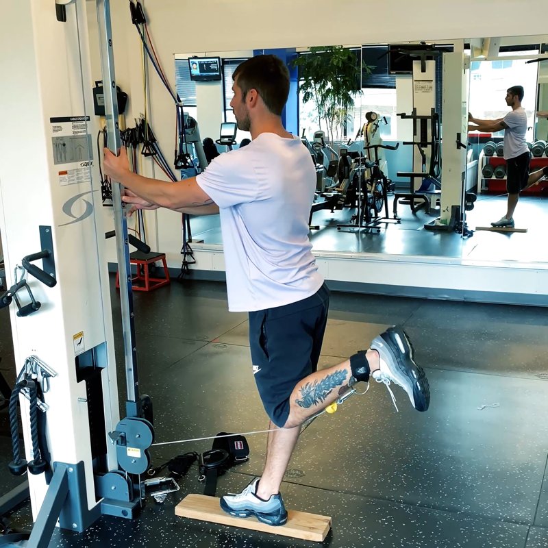 Standing Single Leg Cable Curl thumbnail