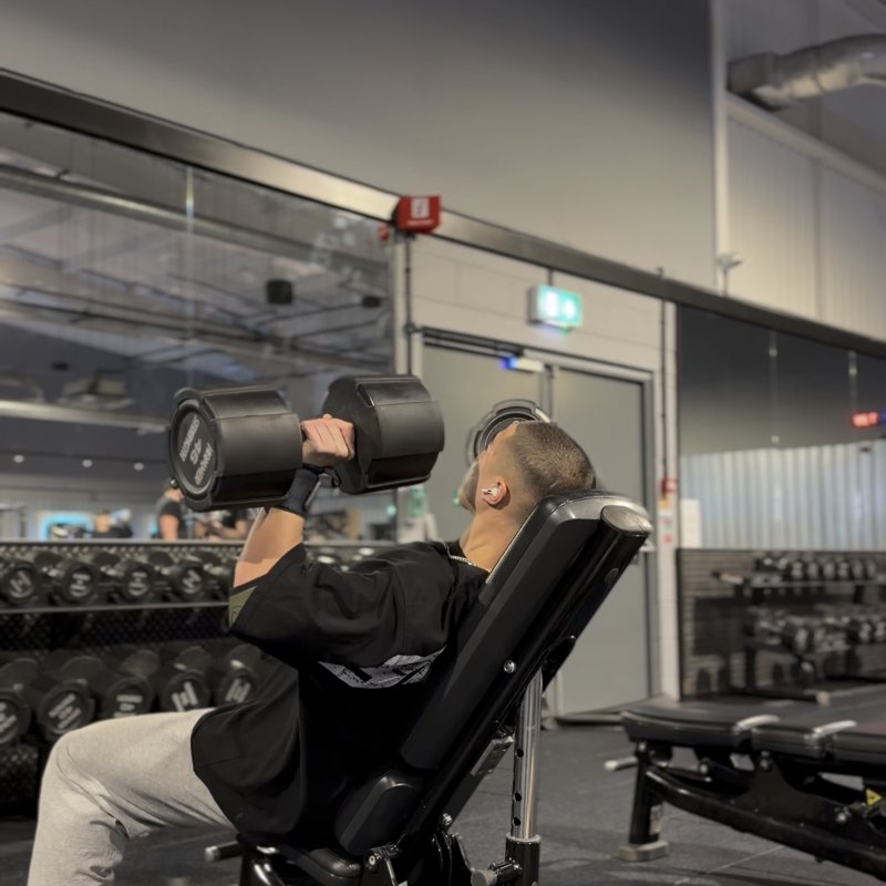 High Incline Dumbbell Press