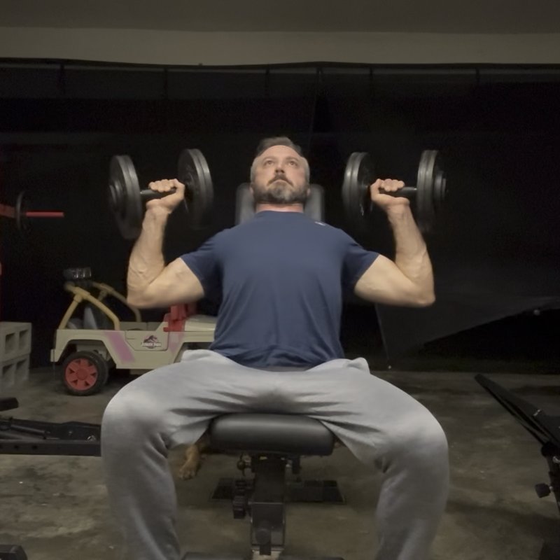 High Incline Dumbbell Press