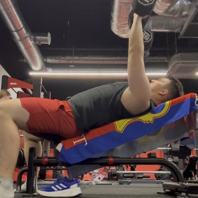 Low Incline Dumbbell Press