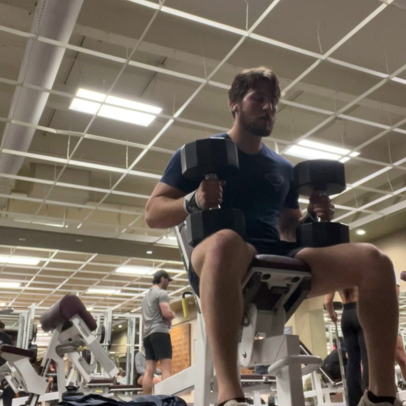 High Incline Dumbbell Press