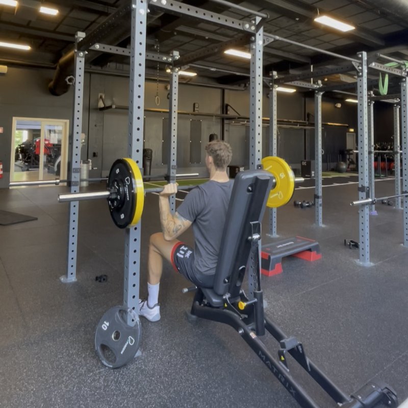 Seated Barbell Shoulder Press thumbnail